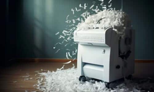 Smaltimento carta ufficio